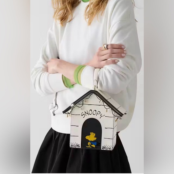 Peanuts X Kate Spade Snoopy 3D Dog House Crossbody Featuring Woodstock MSRP $449 - Picture 11 of 17